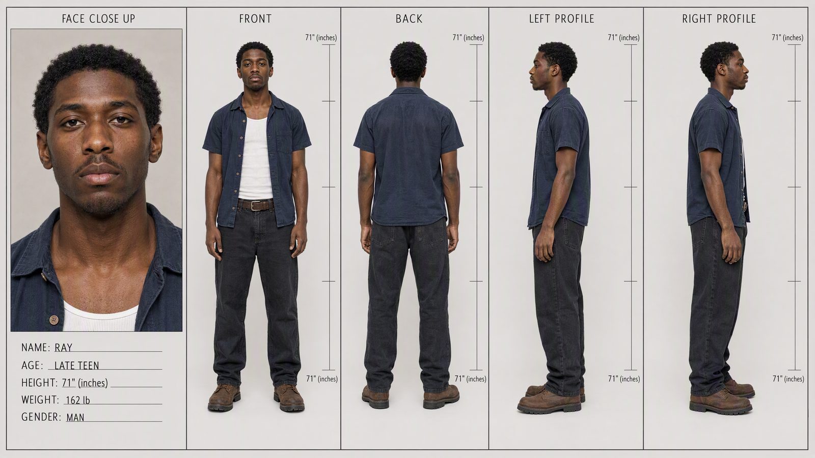 Young Ray: Ray at nineteen, derived from 38.1.