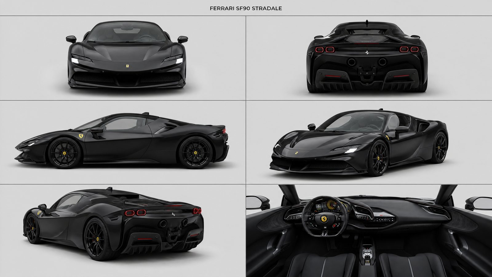 Explorations: Before the Lamborghini: a Ferrari SF90 sheet.