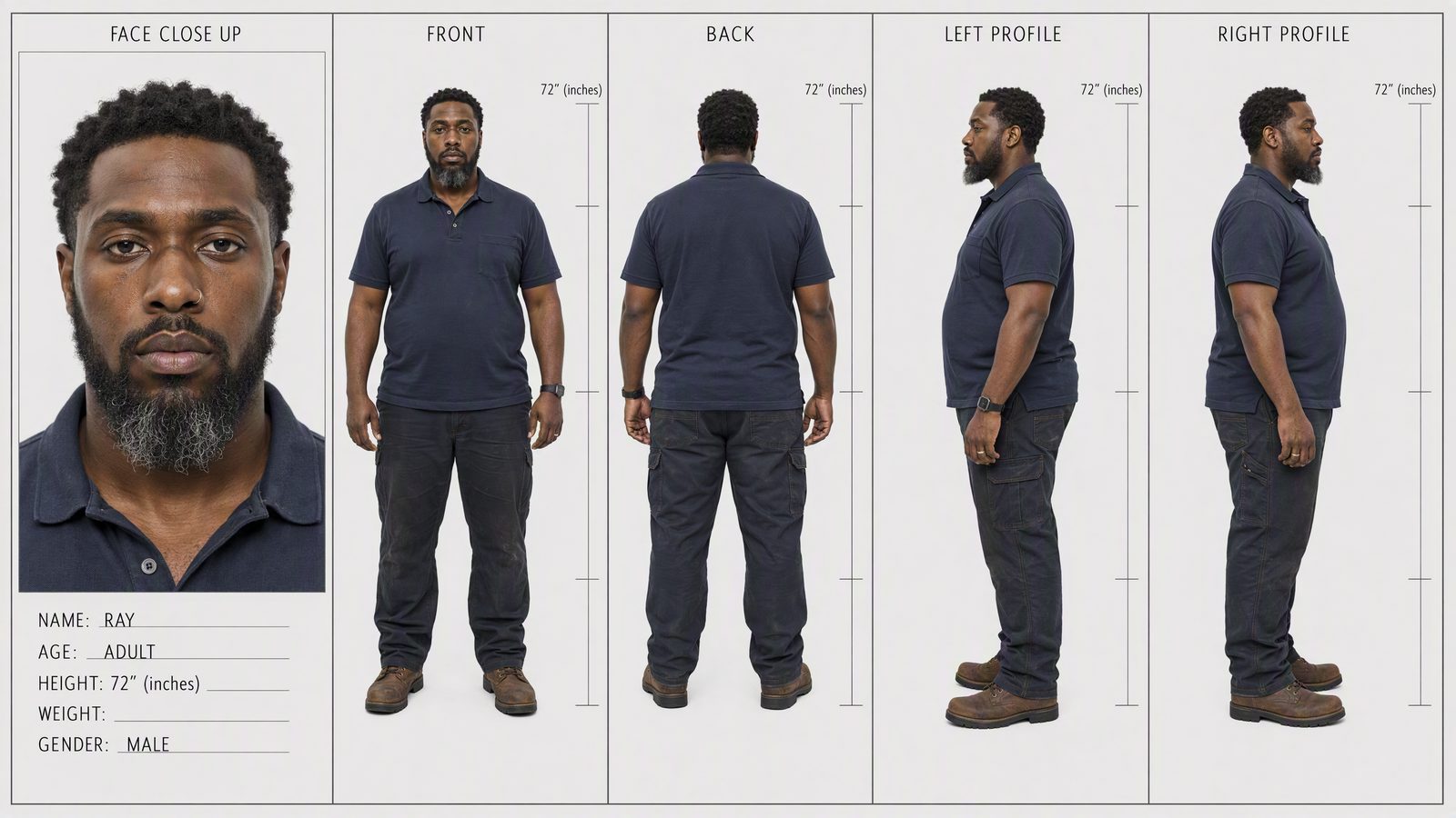 An earlier model-sheet pass.